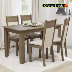 MADESA - Juego de Comedor Cali con 4 Sillas