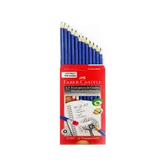 FABER CASTELL - Lápiz No. 2 Presto Azul/Blanco x12 unidades