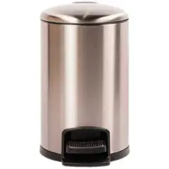GENERICO - Caneca De Basura-Elegante -8Litros-Acero Inoxidable-Plateada