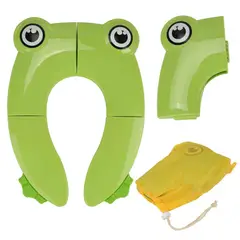GENERICO - Reductor Para Inodoro Plegable Portatil Sapito Verde
