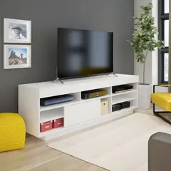 BERTOLINI - Mueble de TV Moderno de 180 cm Amplios Compartimientos Para Guardar
