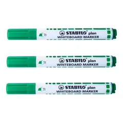 STABILO - Marcador Borrable Recargable Verde x 3 unidades