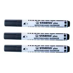 STABILO - Marcador Borrable Recargable Negro x 3 unidades