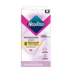 NOSOTRAS - Tampón Con Aplicador Sensiti-V Regular X 8 Unidades