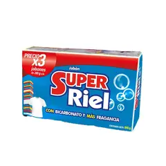 AZUL K - Jabon en Barra con Bicarbonato Super Riel x 3