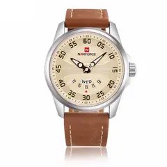 NAVIFORCE - Reloj Original Nf 9124 Cuero Hombre + Estuche