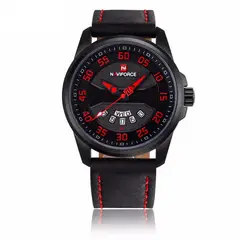 NAVIFORCE - Reloj Original Nf 9124 Cuero Hombre + Estuche