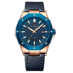 NAVIFORCE - Reloj Original Nf 9200 Cuero Hombre + Estuche