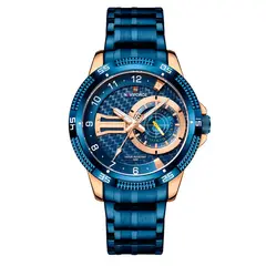 NAVIFORCE - Reloj Original Nf 9206 Acero Inoxidable + Estuche