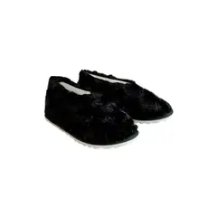 EMAAR HOMEWEAR - Pantuflas babuchas zapato dama negro fantasía.