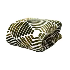 REALTEX - Cobija Flannel Estampada Real Tex Panel Verde