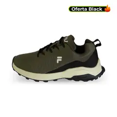 FILA - Tenis Wolf Runner-Verde Militar
