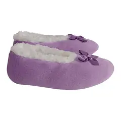 EMAAR HOMEWEAR - Pantuflas babuchas dama tipo baleta lila.