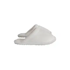 GENERICO - Pantuflas babuchas dama borde sateen blanco