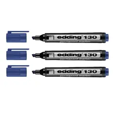 EDDING - Marcador Permanente Azul E-130 X3 Und