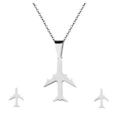 DAYOSHOP - Juego De Joyas Aviòn Viaje Travel Acero Inoxidable Estuche_.