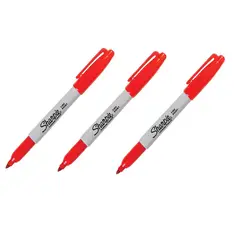 SHARPIE - Marcador Permanente Fine Point Rojo X3 Und