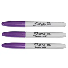 SHARPIE - Marcador Permanente Fine Point Morado X3 Und