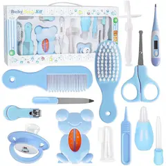 GENERICO - Kit de aseo para bebé, 13 piezas  Kit Portátil - AZUL