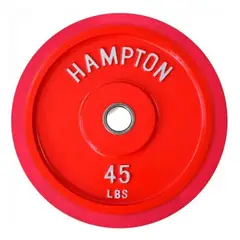 HAMPTON - DISCOS PLATE RUBBER BUMPER 45 Lbs -- PBP-45