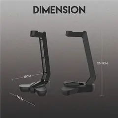 ZER - SOPORTE PARA AUDIFONOS GAMING HAVIT HY505 HOLDER NEGRO