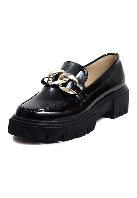Imagen de Mocasines Negros Con Detalle Plateado Ballerinas Fiona