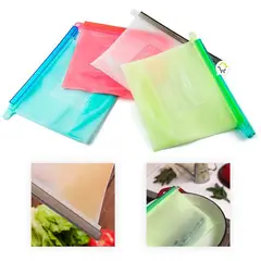 COMPRALOENCASA COM - Bolsa silicona hermética reutilizables alimentos 500ml he023