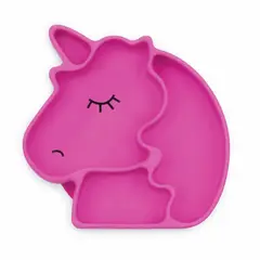 ENFANTASY - Plato De Silicona Hondo Con Chupa Libre De Bpa Unicornio