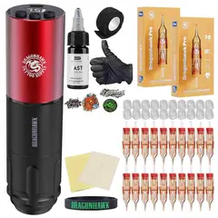 DRAGON HAWK - Kit de Tatuaje Tatuar Dragonhawk Inalambrico