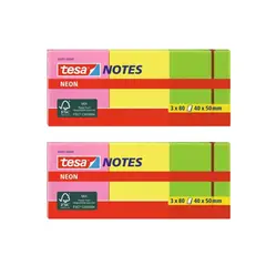 TESA - Taco Notas Adhesivas 40 X 50 Neon X 2 unidades