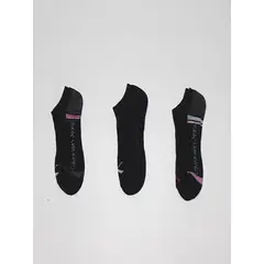 CALVIN KLEIN - Paquete De 3 Pares De Medias Con Logo Y Diseño Mujer Negro