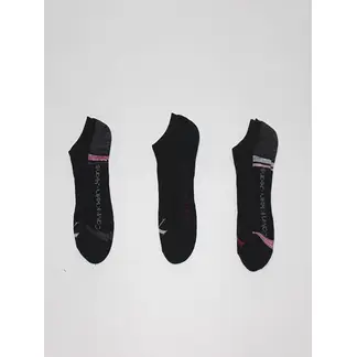 CALVIN KLEIN - Paquete De 3 Pares De Medias Con Logo Y Diseño Mujer Negro
