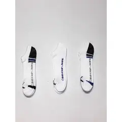 CALVIN KLEIN - Paquete De 3 Pares De Medias Con Logo Y Diseño Mujer Blanco