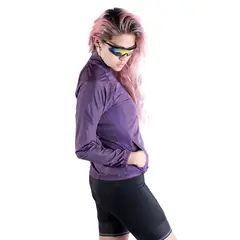 ARMAZI SPORT - CHAQUETA ROMPEVIENTOS RUTA MTB BIKE CYCLING MORADO.