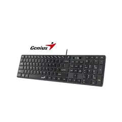 ZER - TECLADO GENIUS SLIMSTAR 126 QWERTY ESPAÑOL COLOR NEGRO