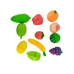 GENERICO - Canasta De Frutas Para Cortar 24 Piezas + Accesorios Para Niños
