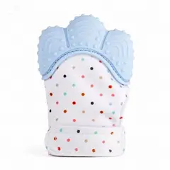 GENERICO - Guante Para Bebes Rasca Encías llama dientes - Azul