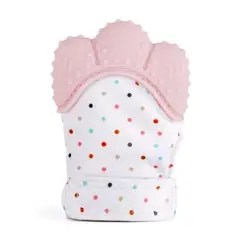 GENERICO - Guante Para Bebes Rasca Encías llama dientes - Rosado
