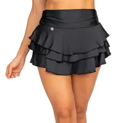 PRAIE - Salida de Baño 1510 Negro Falda Corta Boleros