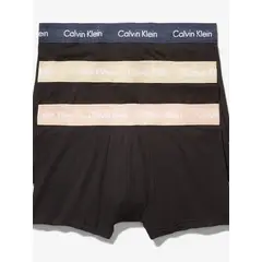 CALVIN KLEIN - Pack De 3 Boxer Negros Low Rise Trunk