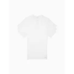 CALVIN KLEIN - Paquete De 3 Camisetas Blancas Slim Con Cuello V