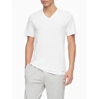 CALVIN KLEIN - Paquete De 3 Camisetas Blancas Slim Con Cuello V
