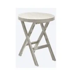 RIMAX - Mesa Plegable Redonda Baru Taupe