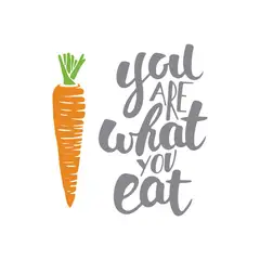 ADAZIO - Vinilo You Are What You Eat M - 86cm x 95cm ancho x alto