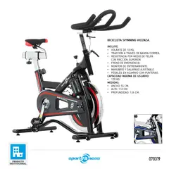 SPORT FITNESS - BICICLETA SPINNING VICENZA P30100 SPORTFITNESS