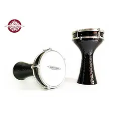 GENERICO - Darbuka ( Instrumento) - Negro Brillante martillada.