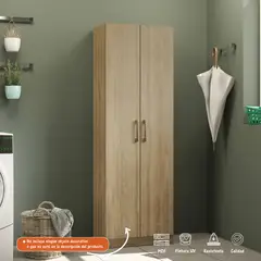 BERTOLINI - Closet Multiuso Despensa en mdp 56cm 2 puertas 5 entrepaños