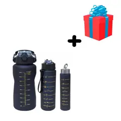 GENERICO - Termos Motivacionales Set X 3 Unidades Negro Mas Obsequio