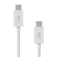 PURE GEAR - Cable Iphone y Android USB C a USB C 180 cm Trenzado Aluminio