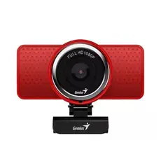 GENIUS - Camara web ecam 8000 1080p full hd ROJO